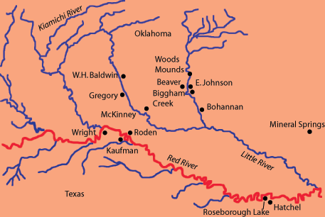 Caddo River Map